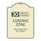 Signmission 30 Minute Parking Loading Zone Violators Will Towed Heavy-Gauge Alum Sign, 24" x 18", TG-1824-24425 A-DES-TG-1824-24425 - alternate 1